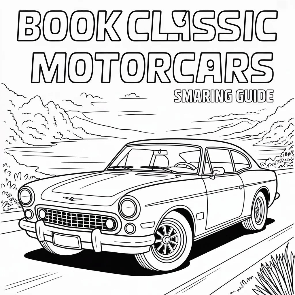 Classic Motorcars Smart Guide Coloring Book – Digital Download |