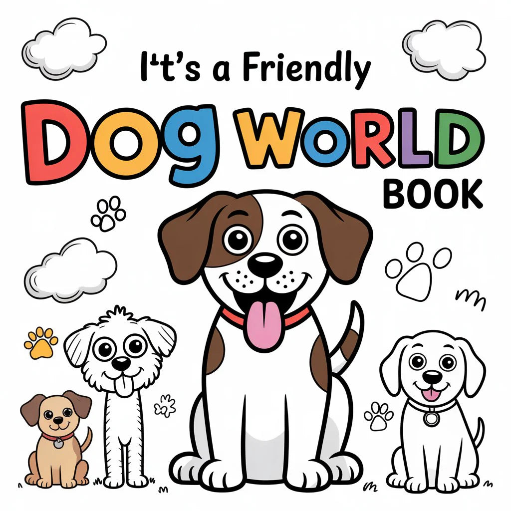 It’s a Dog’s World Smart Guide – Fun & Friendly Dog Coloring Book (Digital Printable PDF)